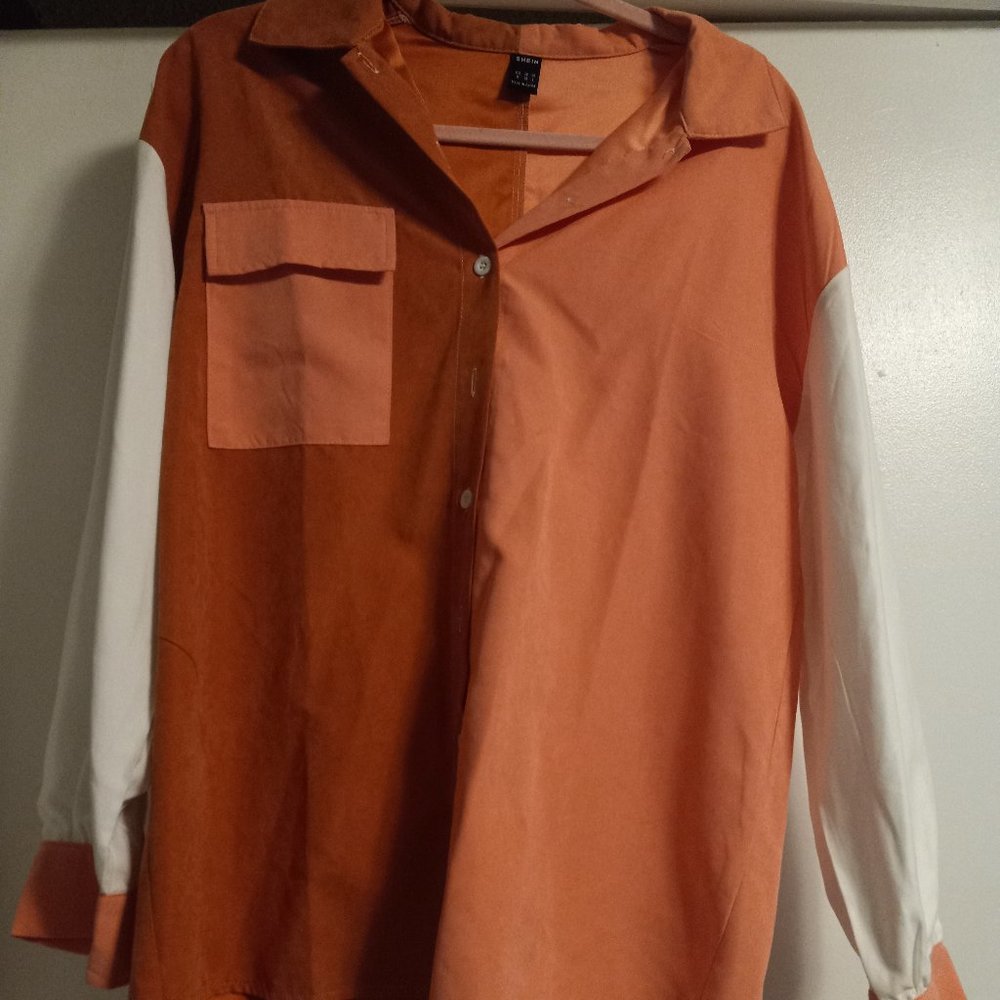 ♥️ Long Sleeve buttoned up shirt double color